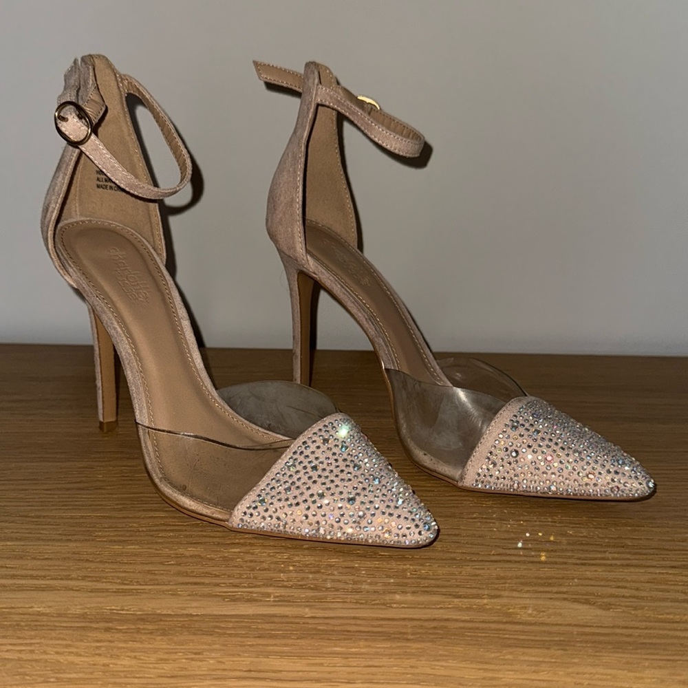 Gemstone toe heels